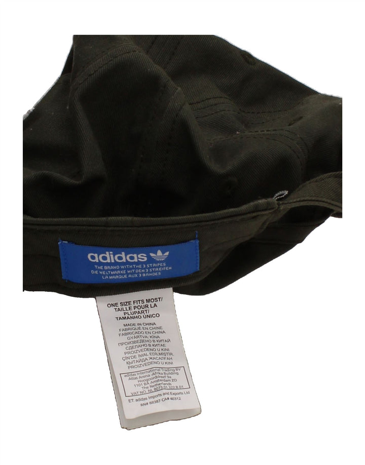 ADIDAS Mens Graphic Snapback Cap One Size Green Cotton Vintage Adidas and Second-Hand Adidas from Messina Hembry 