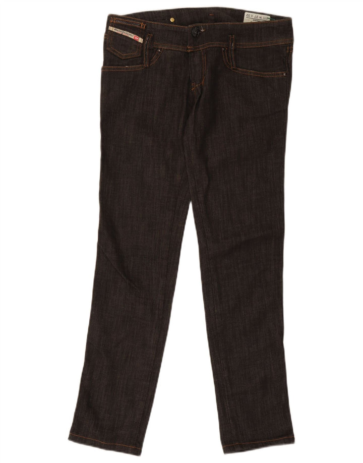Diesel Feminino Matic Slim Jeans W27 L29 Algodão Preto