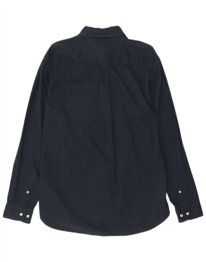 Camisa masculina TOMMY HILFIGER grande algodão azul marinho