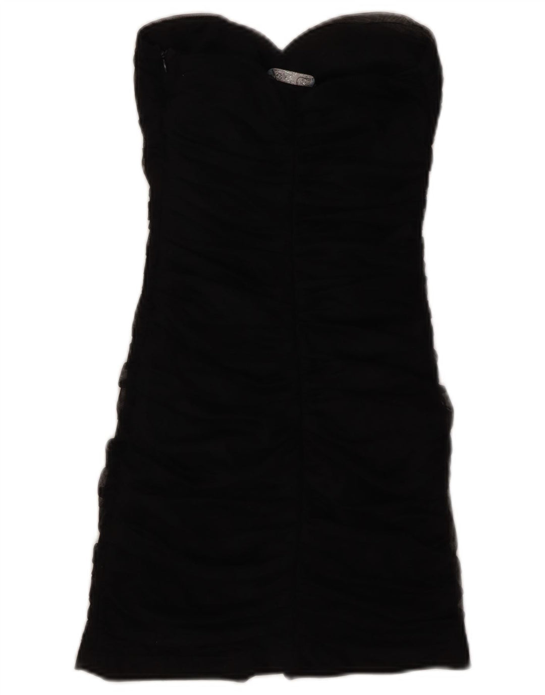 Vestido bodycon feminino sem alças ZARA Reino Unido 8 pequeno preto