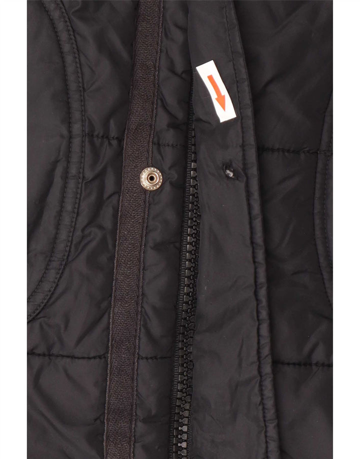 Jaqueta acolchoada masculina Diesel UK 36 pequena nylon preta