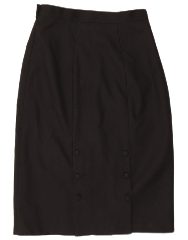 Michael H. Saia reta feminina UK 16 grande W32 preta