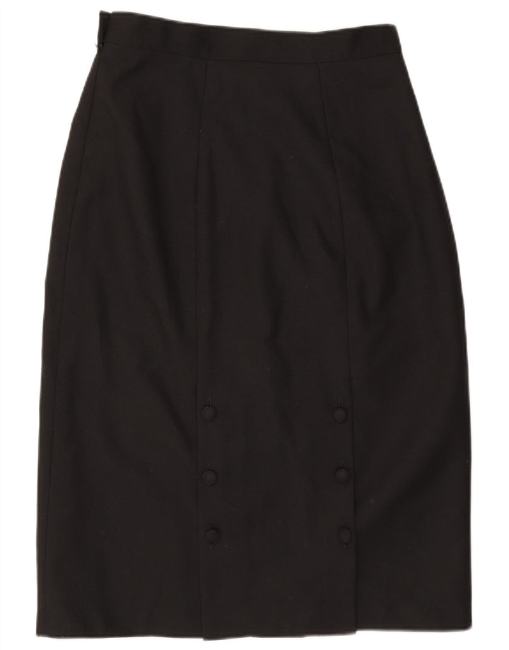 Michael H. Saia reta feminina UK 16 grande W32 preta