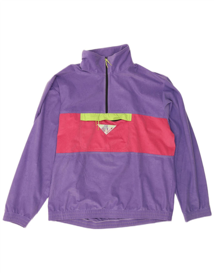 Bailo masculino pulôver agasalho jaqueta IT 52 grande bloco colorido roxo
