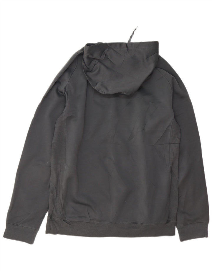 NIKE Mens Graphic Hoodie Jumper Médio Cinza Poliéster