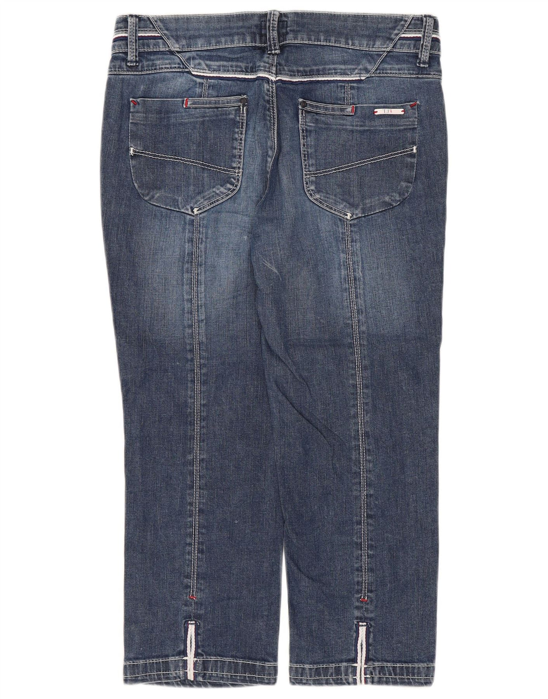 Trussardi Capri Jeans Feminino W26 L20 Azul Algodão