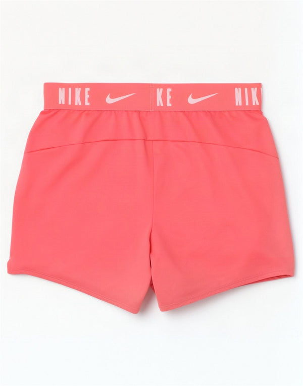 Shorts esportivos gráficos Nike Girls Dri Fit 12-13 anos grande poliéster rosa