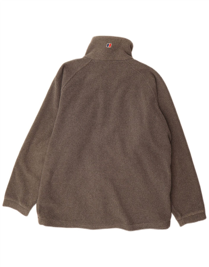 Jaqueta de lã masculina Berghaus UK 40 poliéster cinza grande