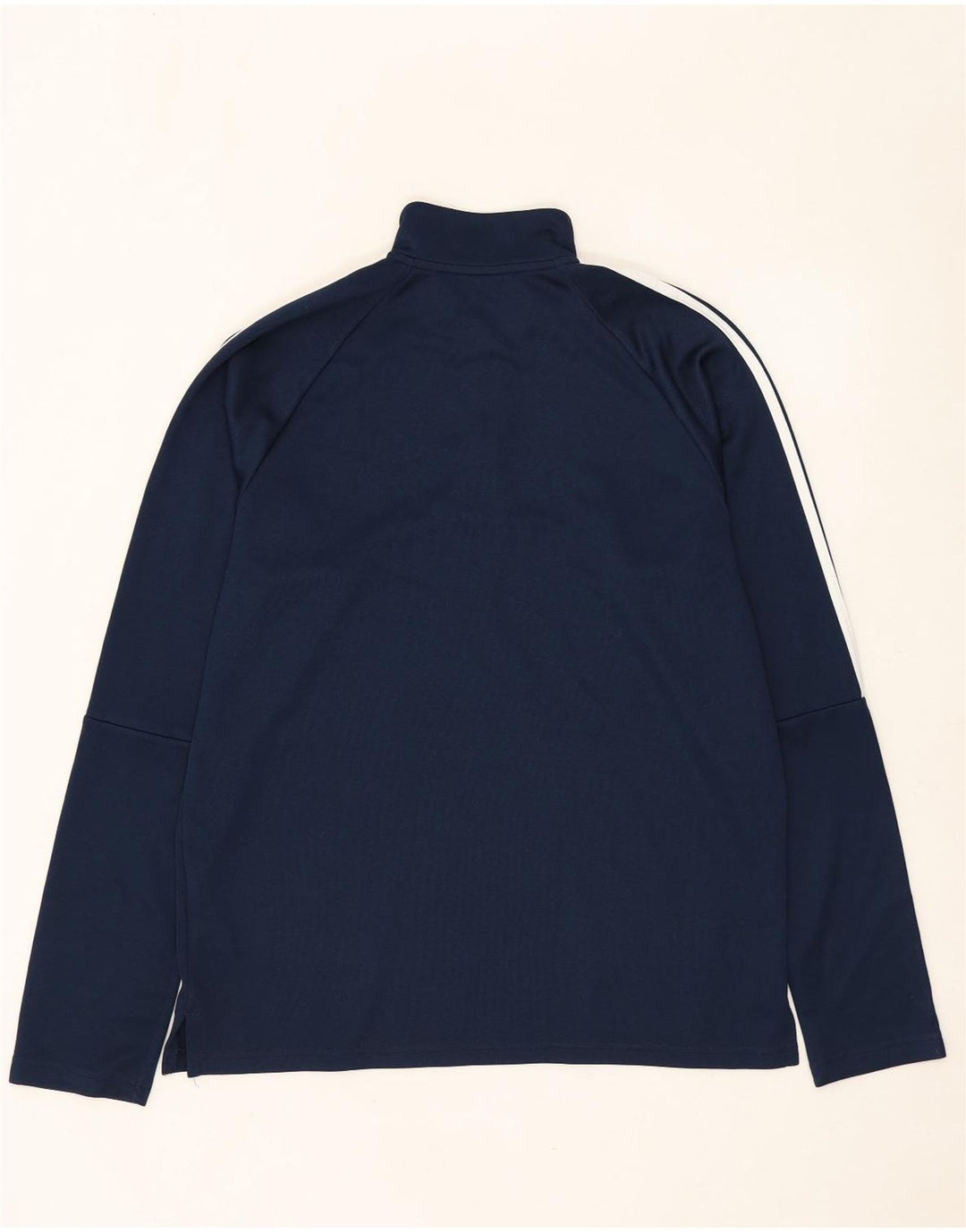 Adidas Mens Climalite Pullover Treino Top Grande Azul Marinho Poliéster