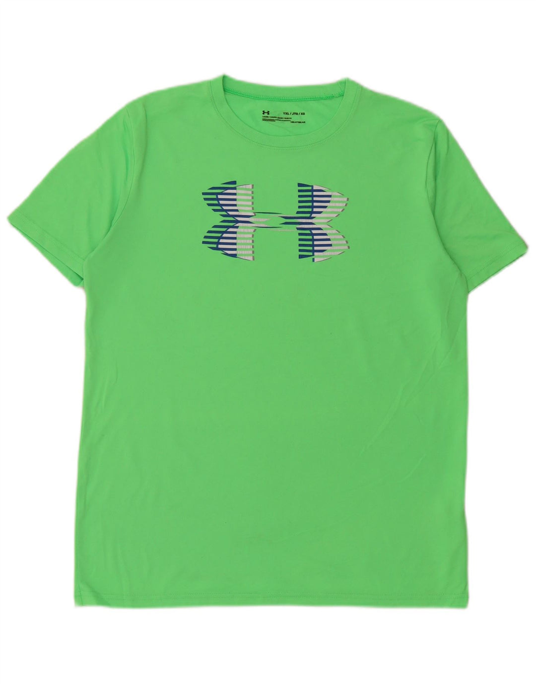 Camiseta gráfica UNDER ARMOUR Boys Heat Gear 13-14 anos XL verde