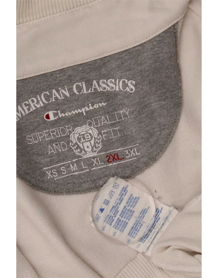 Jaqueta masculina de agasalho Champion 2XL algodão branco