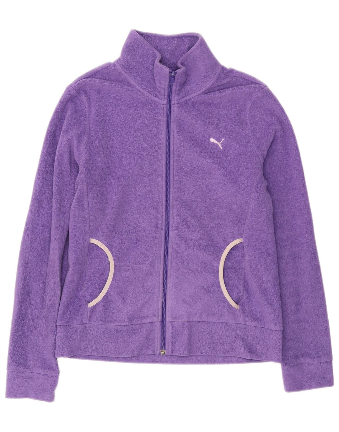 Jaqueta de lã feminina Puma UK 14 grande roxa