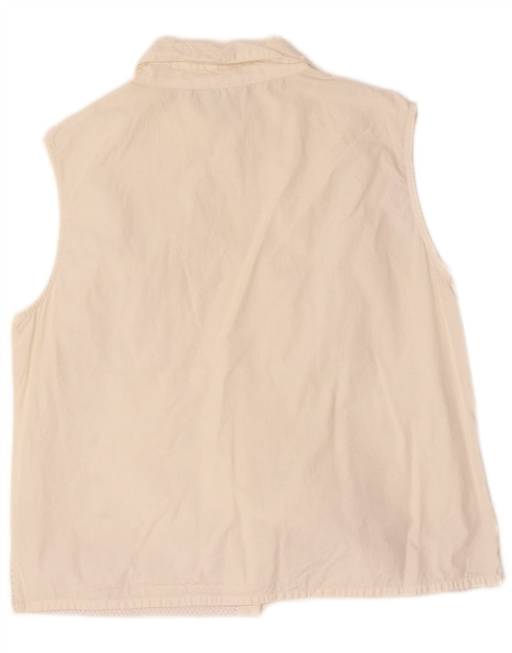 Colete utilitário feminino VINTAGE IT 44 algodão branco médio