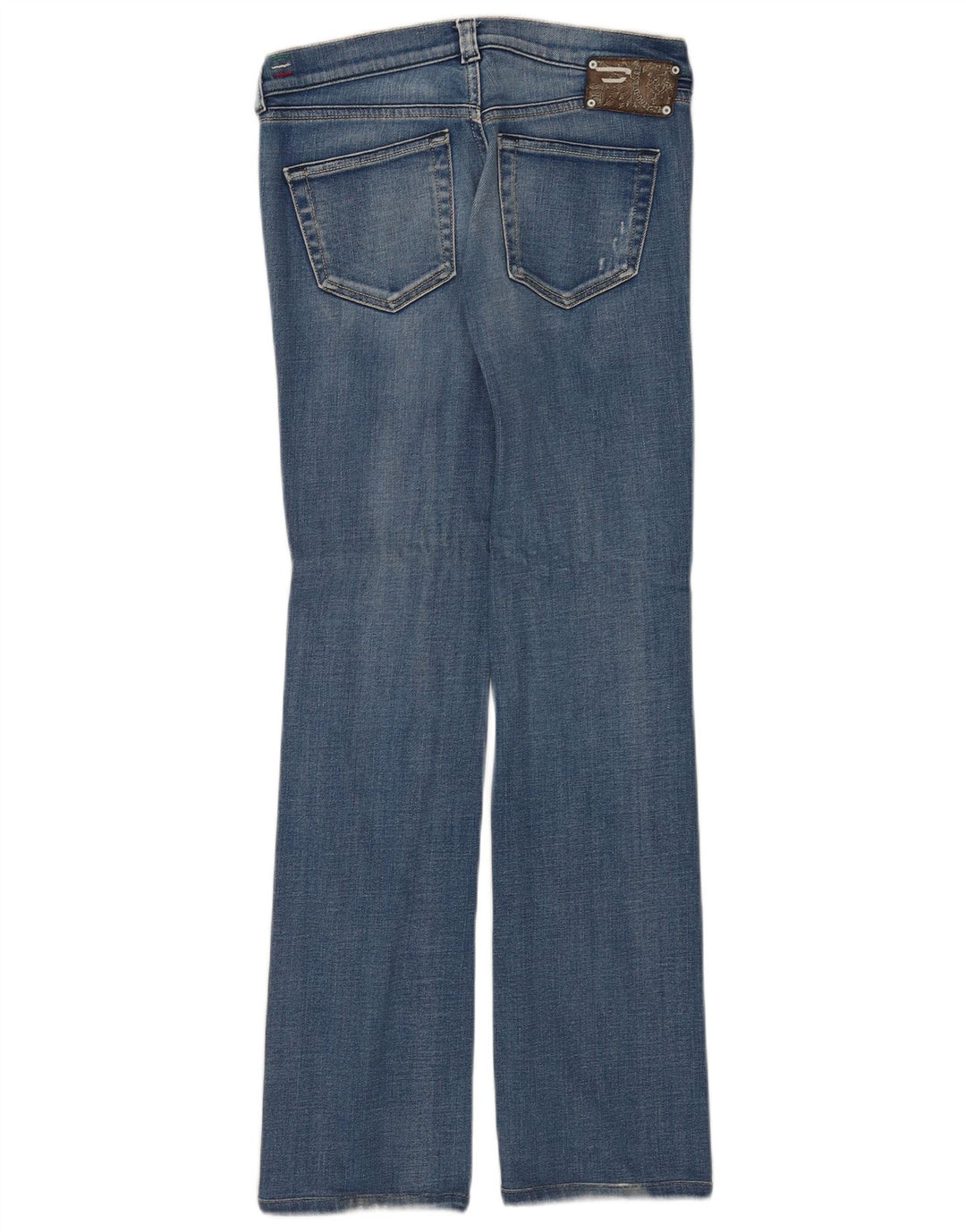 Diesel feminino Doozy Straight Jeans W26 L32 azul algodão