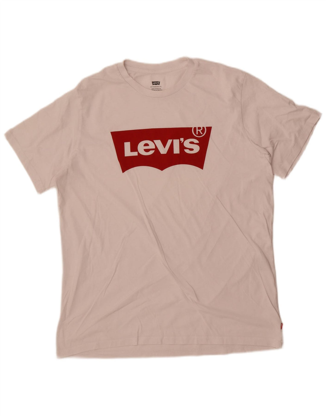 Camiseta gráfica masculina Levi's Top grande branco