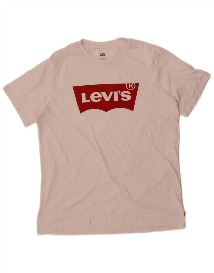 Camiseta gráfica masculina Levi's Top grande branco