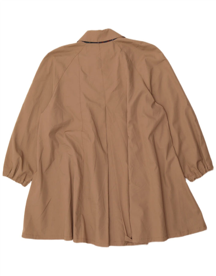 Trench coat oversized feminino vintage UK 18 XL poliéster bege