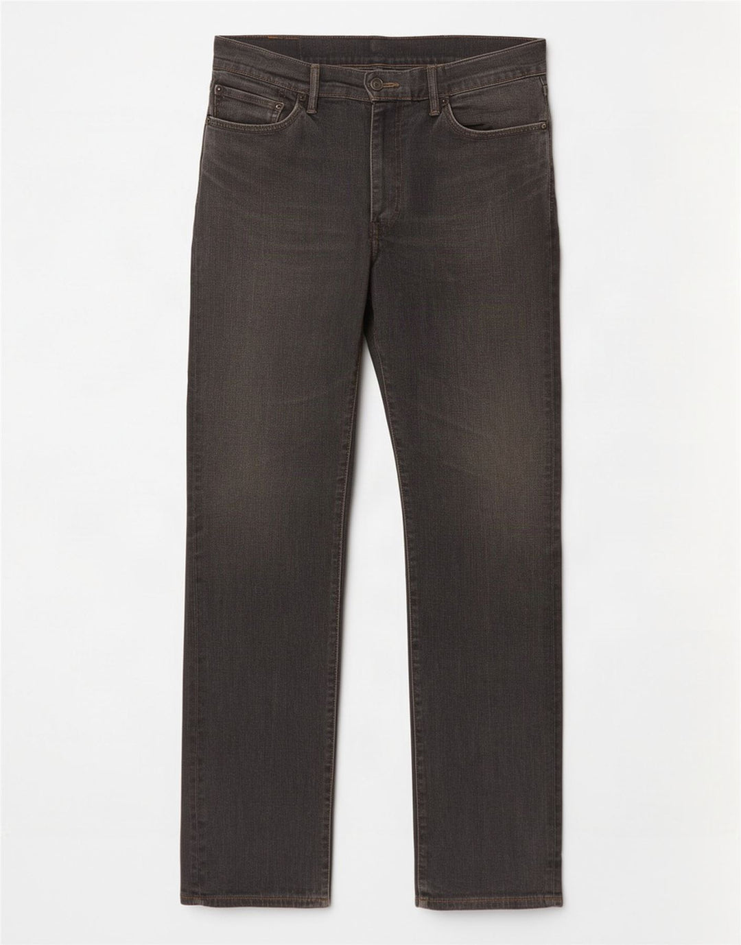 Levi's Masculino 504 Straight Jeans W36 L34 Cinza Algodão