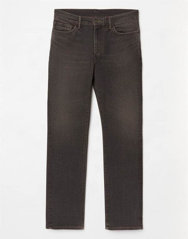 Levi's Masculino 504 Straight Jeans W36 L34 Cinza Algodão