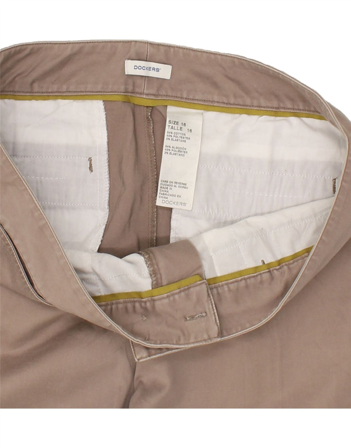 DOCKERS Womens Casual Trousers US 16 XL W38 L20 Beige Cotton Vintage Dockers and Second-Hand Dockers from Messina Hembry 