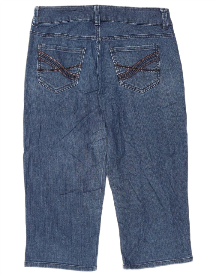 LEE Womens Riders Capri Jeans US 8 Médio W32 L19 Azul Algodão