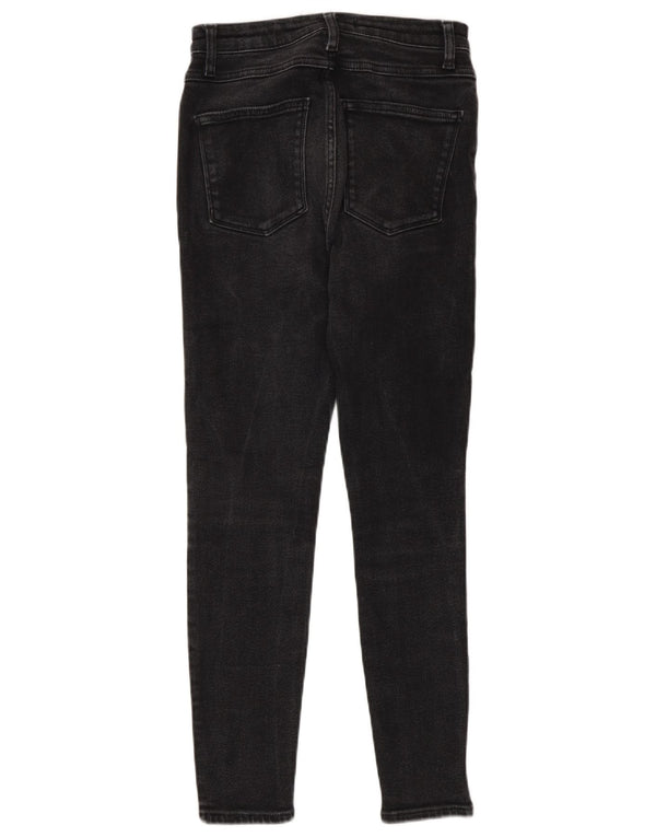 Zara Jeans feminino cintura alta skinny EU 36 XS W26 L26 cinza