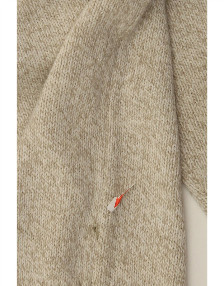 Suéter masculino Marks & Spencer com gola xale e acrílico manchado verde médio