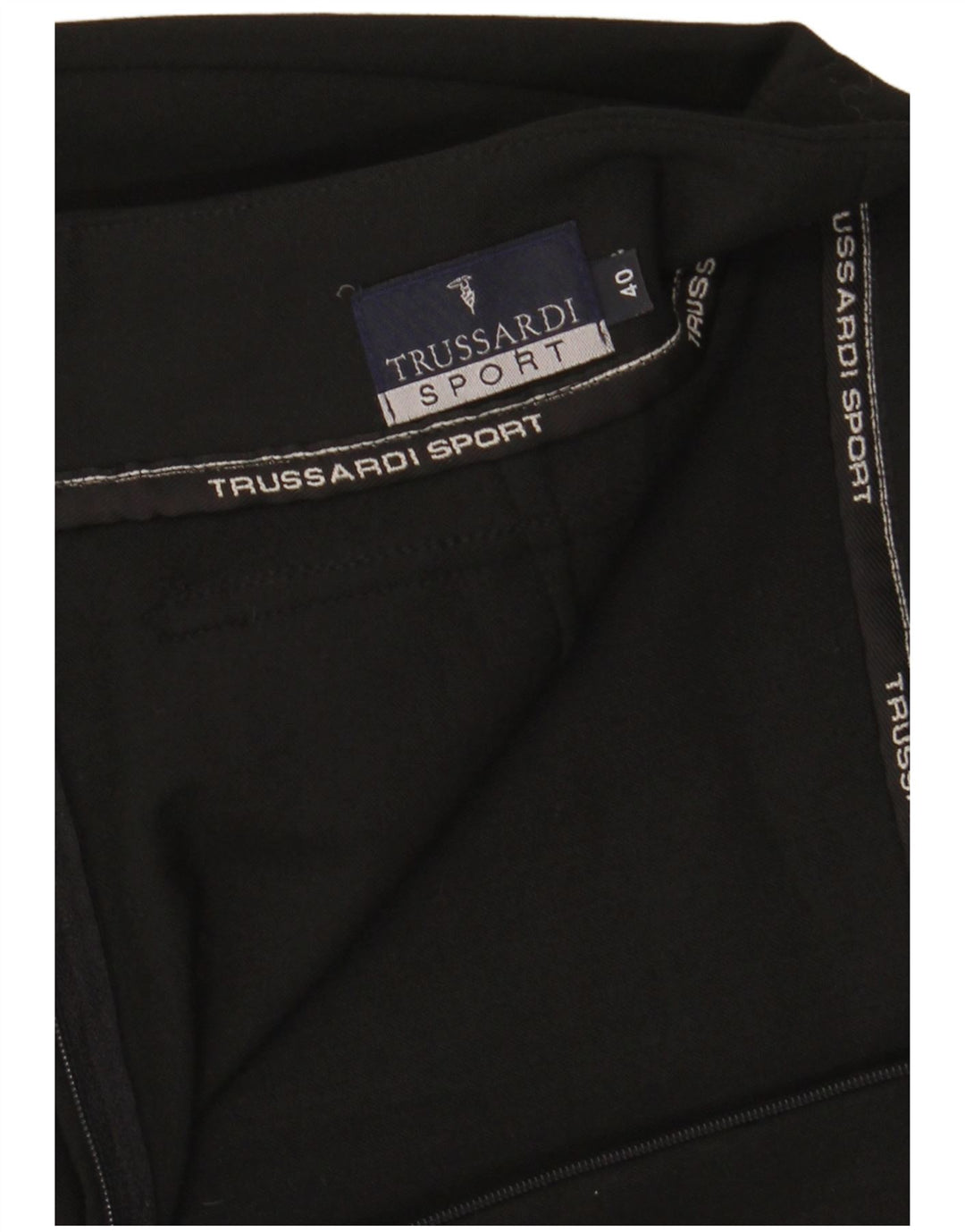 Saia lápis feminina Trussardi IT 40 pequena W28 poliéster preto