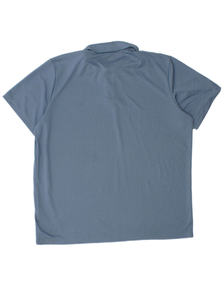 Camisa polo masculina Adidas Aeroready XL azul poliéster