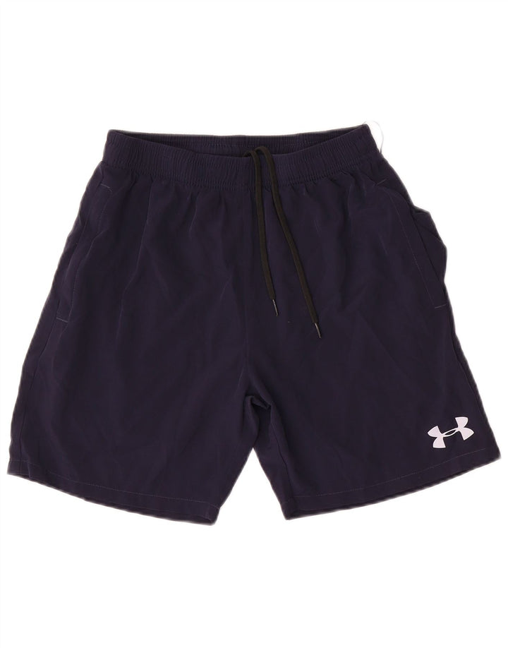 Shorts esportivos masculinos Under Armour médio azul marinho