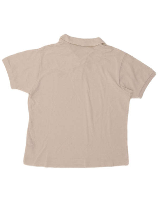 Camisa polo masculina Lacoste Classic Fit tamanho 6 XL algodão branco