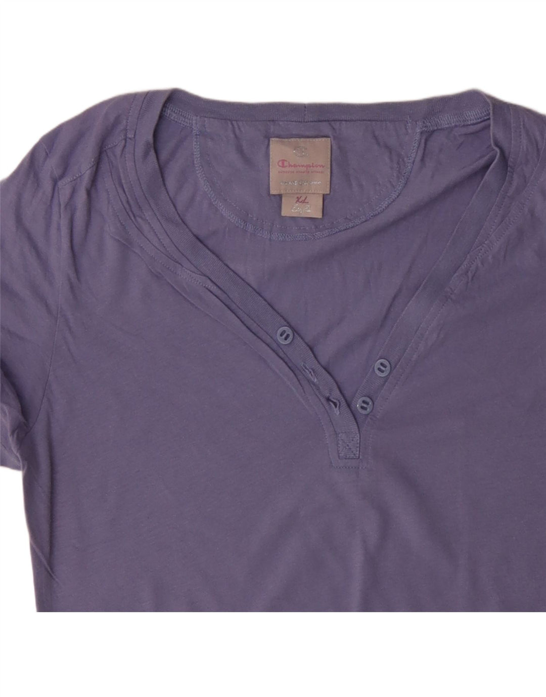 Camiseta feminina CHAMPION UK 18 XL algodão roxo