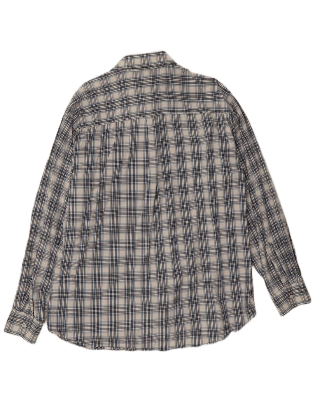 Camisa masculina Carrera tamanho 43/44 XL xadrez azul
