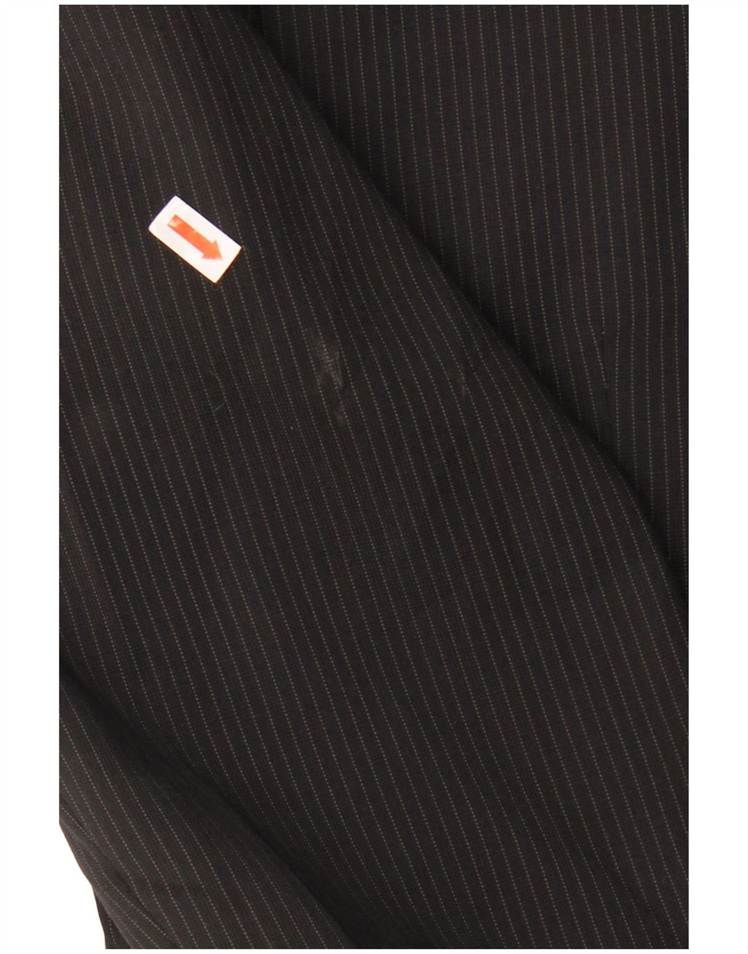 Jaqueta blazer masculina Zara com 2 botões EU 50 lã listrada preta média
