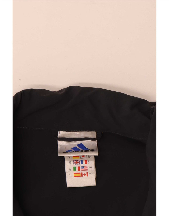 Jaqueta Bomber Adidas Feminina UK 14 Grande Poliamida Preta