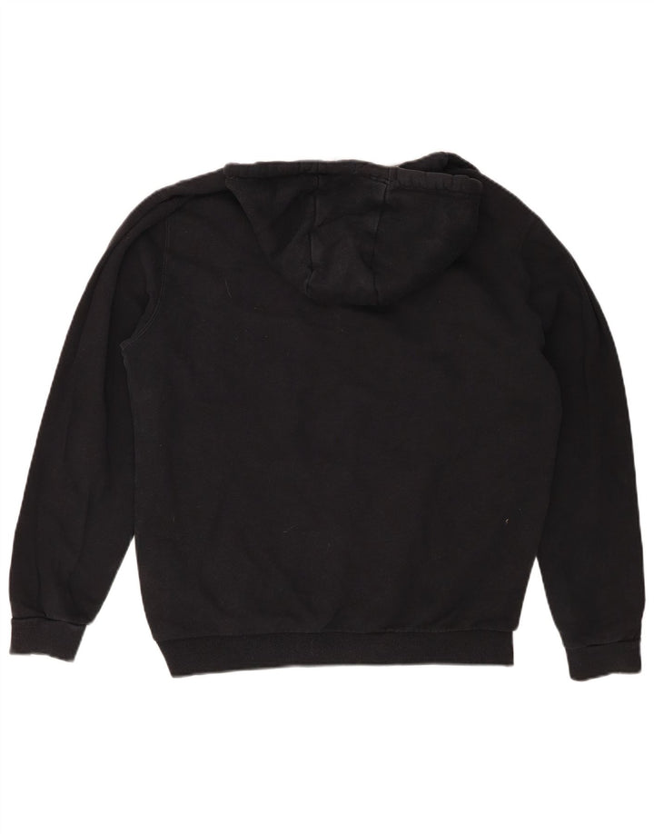 ELLESSE moletom com capuz gráfico masculino médio algodão preto