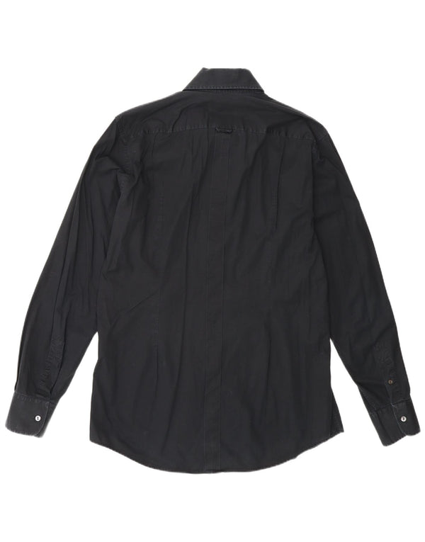 Dolce & Gabbana Mens Shirt Size 43 17 XL Black Cotton
