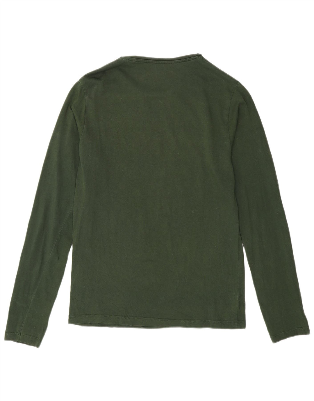 Jack & Jones Camiseta masculina gráfica manga comprida pequena verde