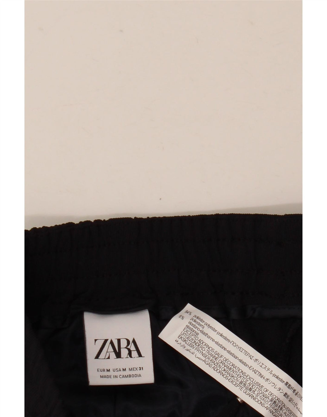 Zara Calça de treino masculina Joggers médio azul marinho poliéster