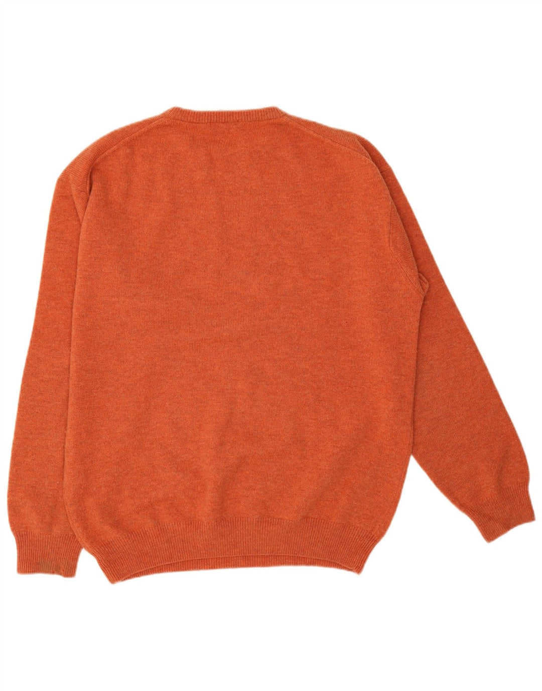 Suéter masculino Gant com gola redonda e lã de cordeiro laranja XL