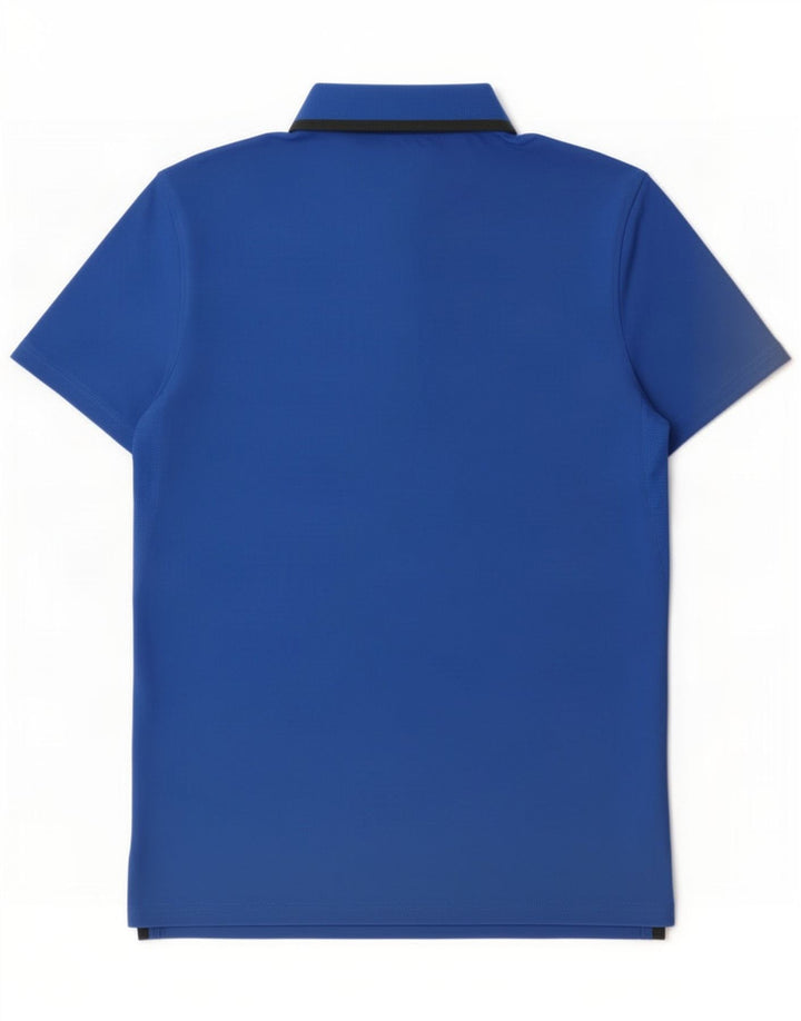 Camisa polo masculina Nike Dri Fit médio azul colorblock poliéster