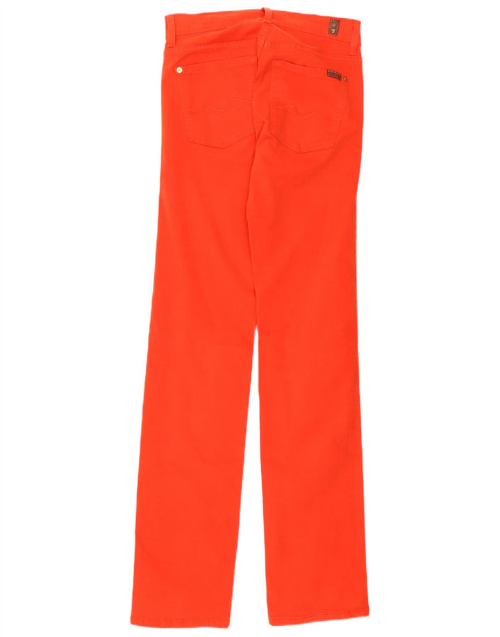 7 For All Mankind Jeans Slim Feminino W27 L33 Algodão Vermelho
