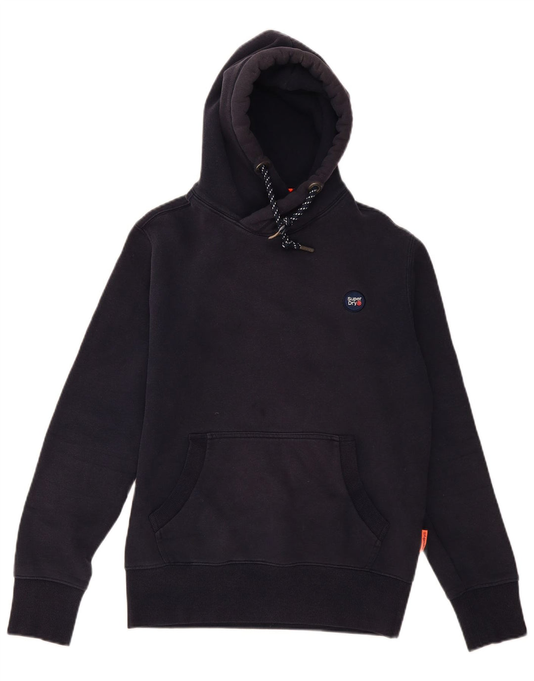 Suéter com capuz masculino Superdry médio azul marinho algodão