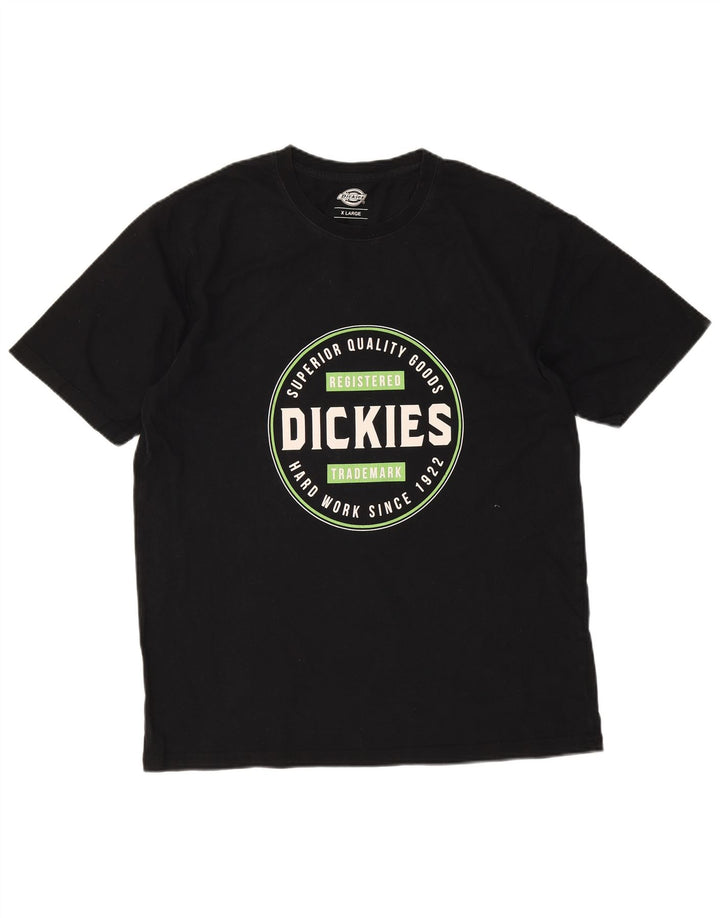 Camiseta gráfica masculina Dickies Top XL algodão preto