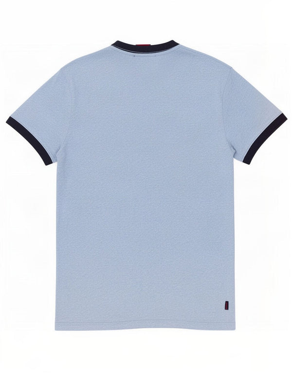 Camiseta masculina Superdry Top XS algodão manchado azul
