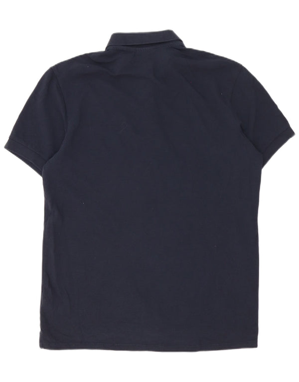 Camisa polo masculina Paul Smith de algodão azul marinho médio
