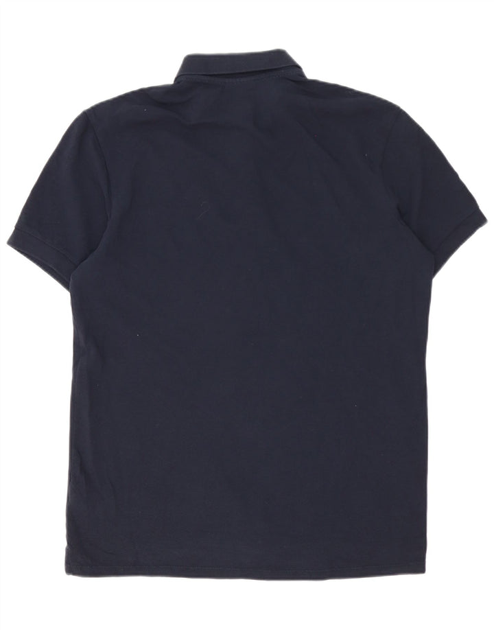 Camisa polo masculina Paul Smith de algodão azul marinho médio