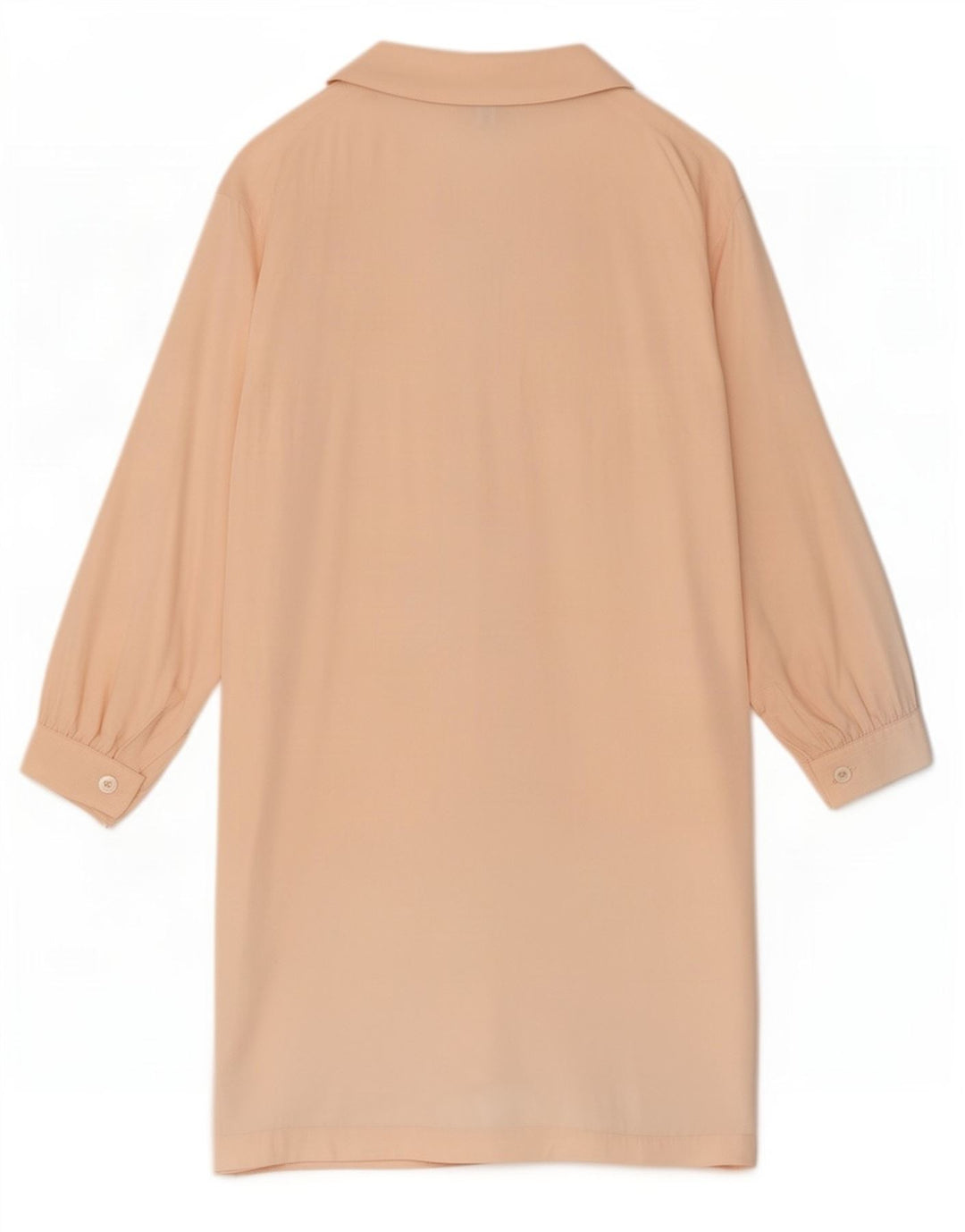 Pulôver feminino vintage camisa vestido UE 42 grande seda rosa