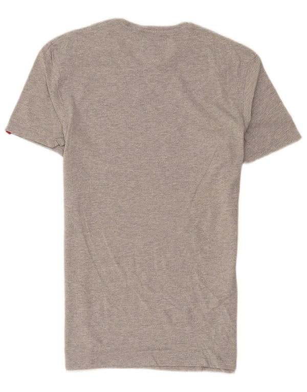 Camiseta masculina Levi's Top pequeno algodão manchado cinza