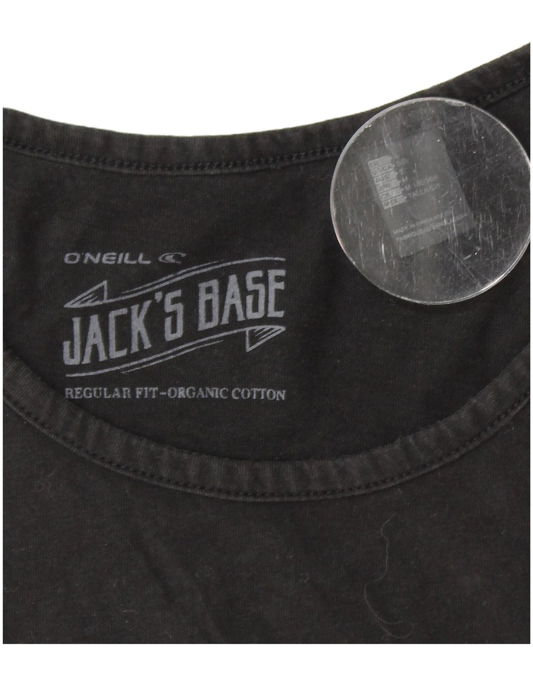 Colete masculino O'NEILL de ajuste regular com estampa gráfica pequeno de algodão preto